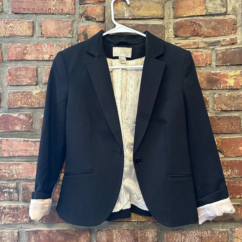H&M Black Blazer, US 6